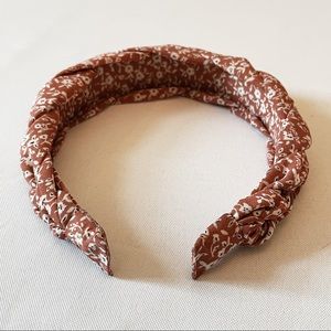 Pink floral headband